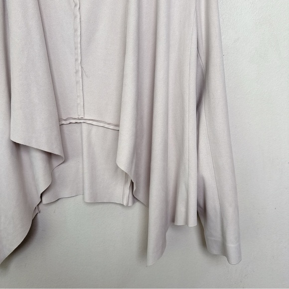 Zara Womens Small Waterfall Beige Open Cardigan - Picture 7 of 14